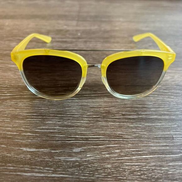 EUC Smith Optics Clayton Carbonic Lemon Yellow Crystal Sunglasses Gradien Unisex - Picture 2 of 16